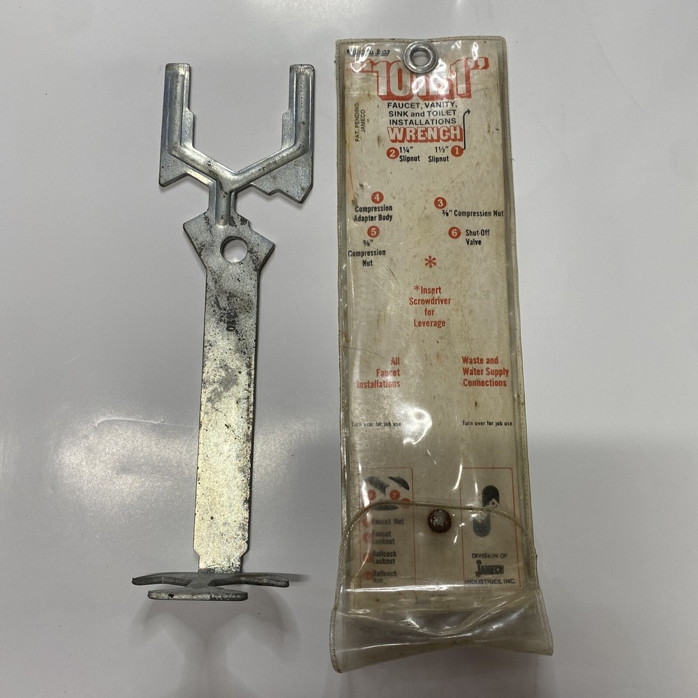 Vintage King Tool "10 in 1" Wrench Vintage Tools Multipurpose Carbon Steel